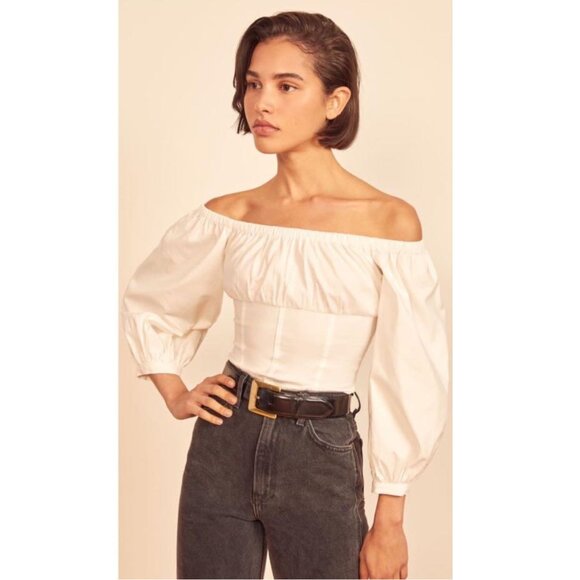 Reformation Truffle Top, Size 12 - Picture 8 of 13